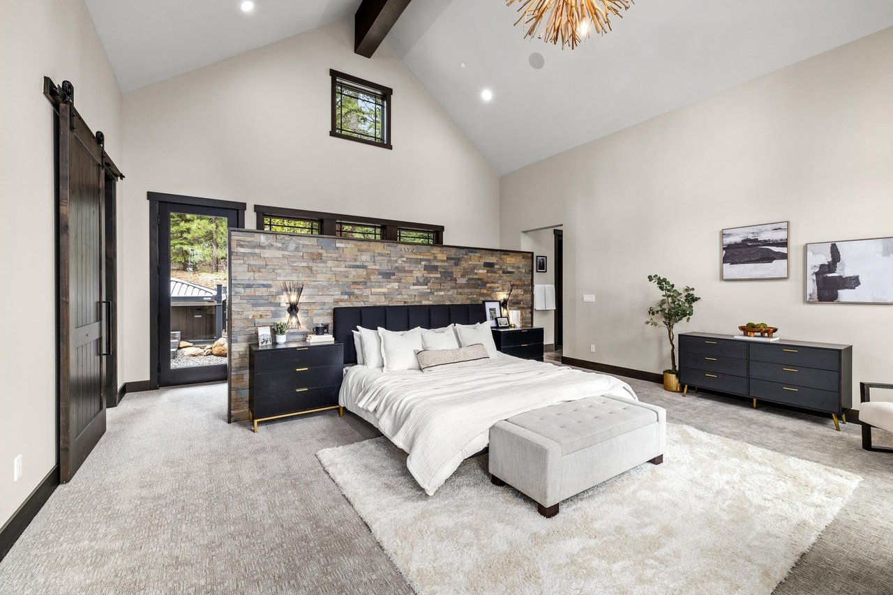 Comfortable mountain home with warm modern styling