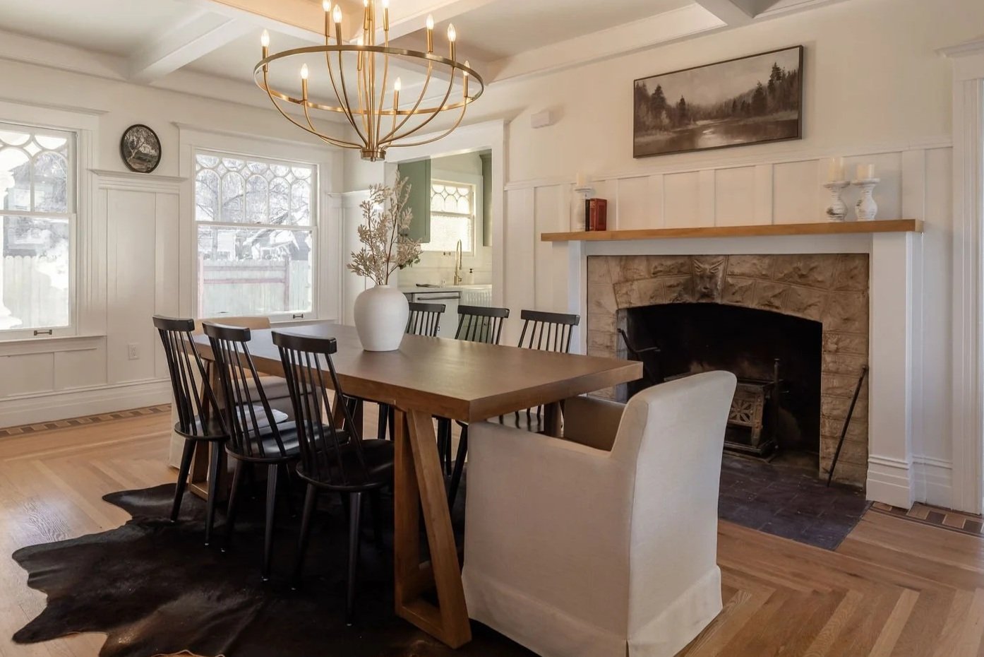 A sophisticated mountain interior styled by Staging the Sierras